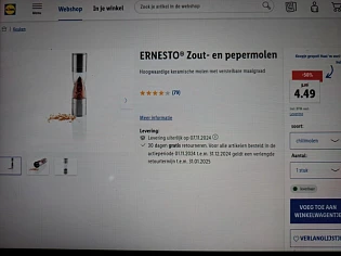 Zout- en pepermolen -50%