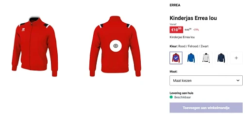 Kinderjas Errea Lou
