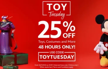 25% korting op speelgoed, kostuums en meer in de Disney Store