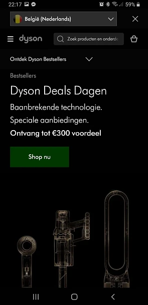 Dyson tot €300 voordeel
