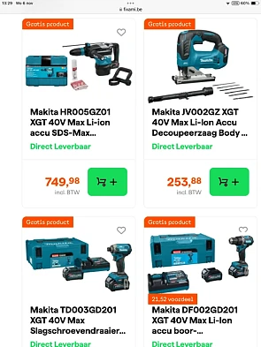 Makita gratis accu