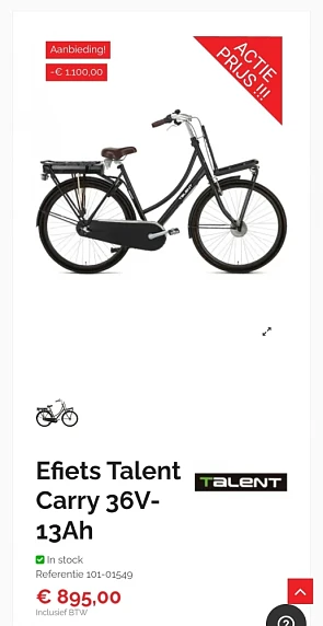 Efiets Talent Carry 36V-13Ah