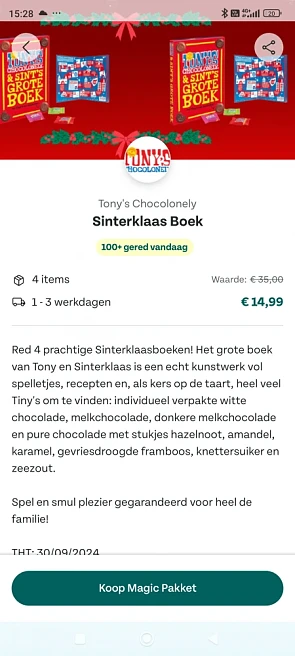 4 Sinterklaas chocoladeboeken