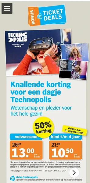Technopolis 50% Albert heyn