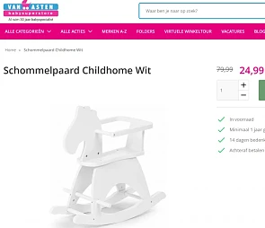 -69% wit schommelpaard 🐴 Childhome