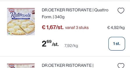 De Oetker ristorante pizza