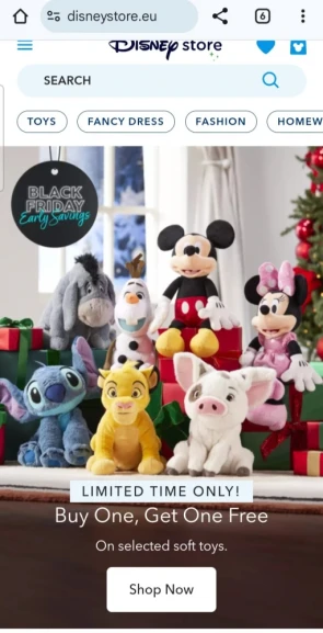 1 + 1 gratis in de Disney store 😍