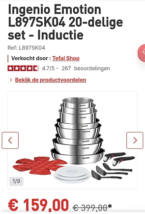 Tefal Ingenio Emotion 20-delige set