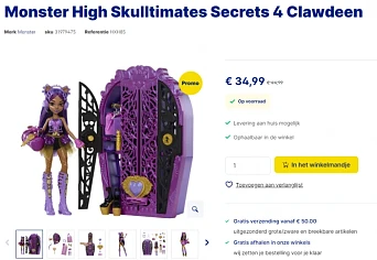 Promo 👍 Monster High Skulltimates Secrets 4