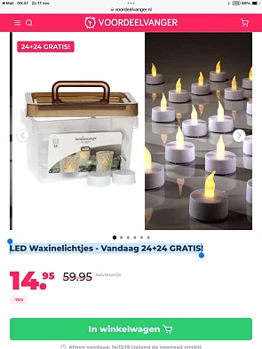 Image of waxinelichtjes