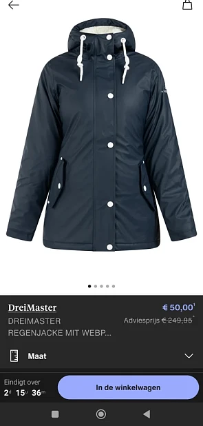 Driemaster jas