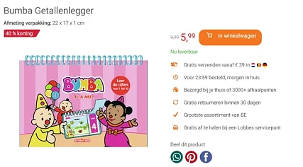 -40% Bumba Getallenlegger 👍