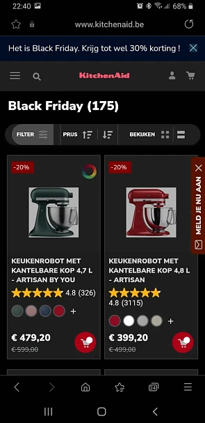KitchenAid 30% black friday
