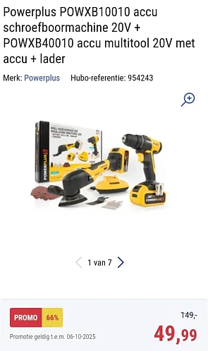Powerplus POWXB10010 + POWXB40010