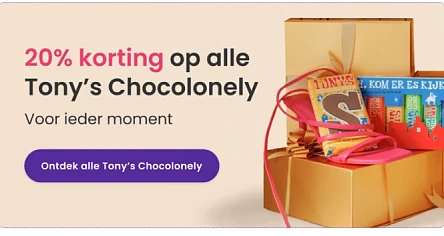 🍫 -20% op Tony’s Chocolonely 🌈