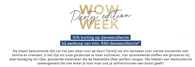 -10% op damescollectie bij JBC ✨ Party