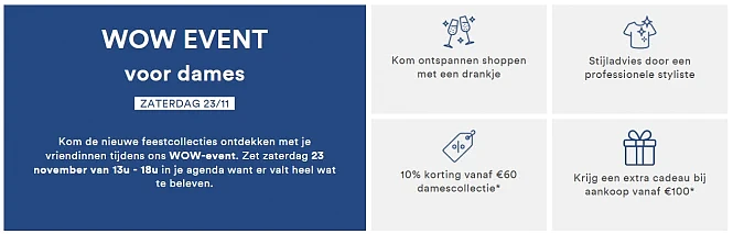 WOW Event bij JBC 💝 Zaterdag 23/11