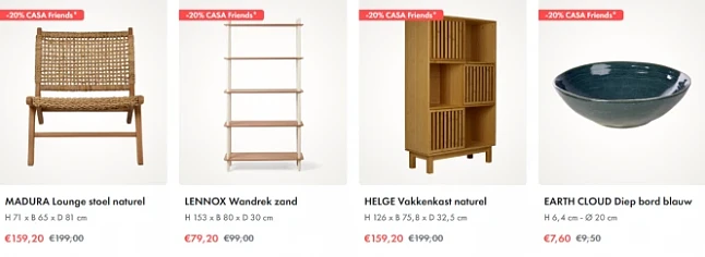-20% op alles voor CASA Friends ✨ Black Friday