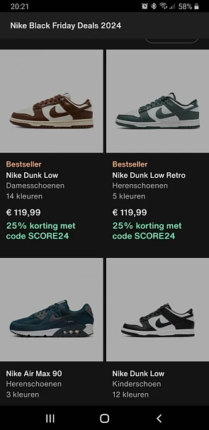 Nike 25%