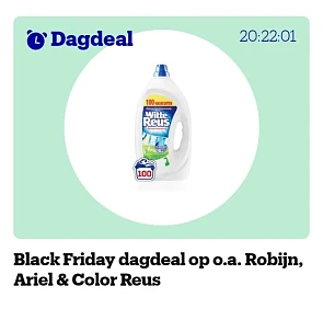 Dagdeal: korting op wasmiddelen