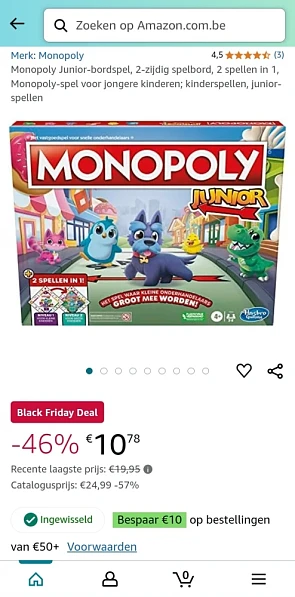 Monopoly Junior goedkoop 👍🏼