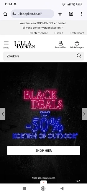 Tot -50% op outdoor bij Ulla popken