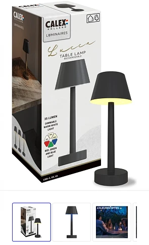 Oplaadbare tafellamp