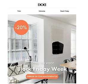 20% korting bij ixxi
