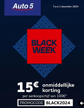 Black week bij auto5