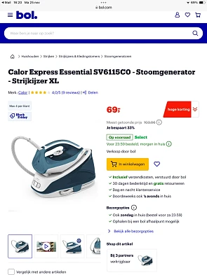 Stoomgenerator Calor Essential