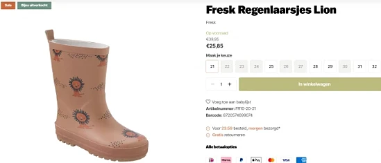 35% Laarsjes van Fresk 💦