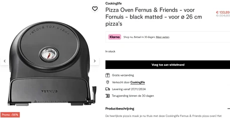 -56% Pizza Oven Fernus & Friends 🍕