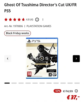Ghost Of Tsushima Director's Cut PS5