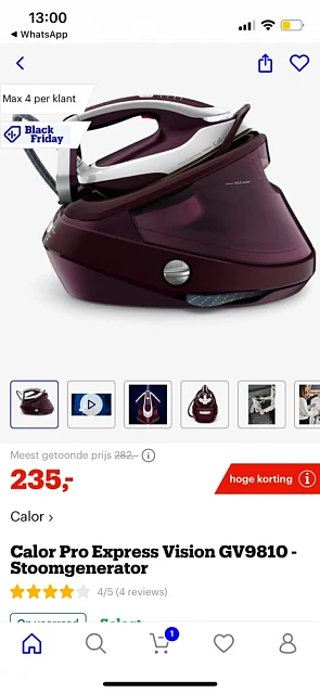 Calor Pro express GV9810