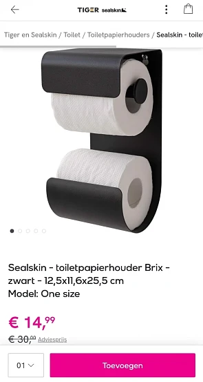 Sealskin en Tiger artikelen tot 60% korting