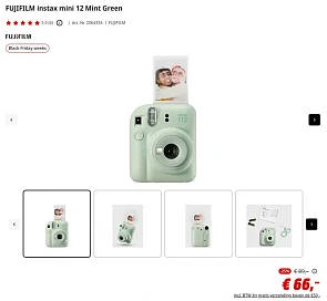 FUJIFILM instax mini 12 Mint Green