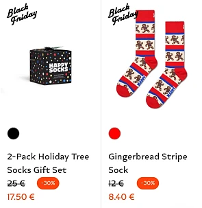 Black friday happy socks