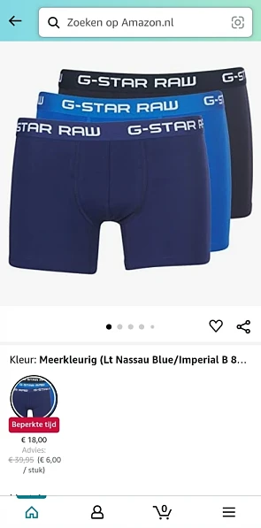 G-Star Raw Classic Trunk voor heren, verpakking van 3