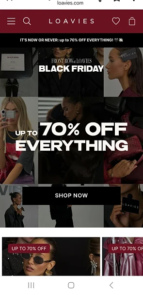 tot -70% op loavies.com