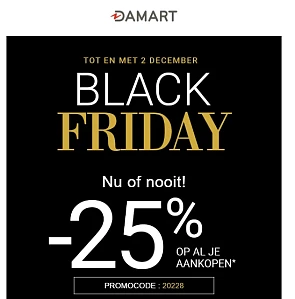25% korting bij damart