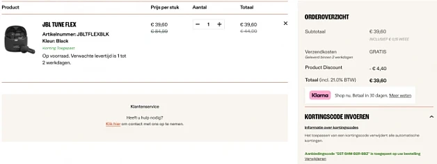 -53% op JBL Tune Flex oortjes 🎶