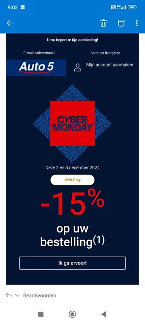 15% korting auto5