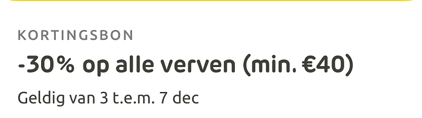 Verf Brico kortingscode adventkalender