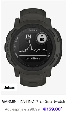 Nog enkele smartwatches en fietscomputers tot 50% korting!