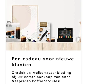 welkomstaanbieding eerste aankoop