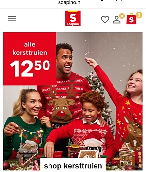 Kersttrui voor €12,50 buj scapino