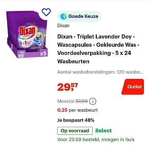 Dixan 4+1 Extreme Power Fresh Lavender wascapsules