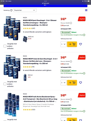 NIVEA producten