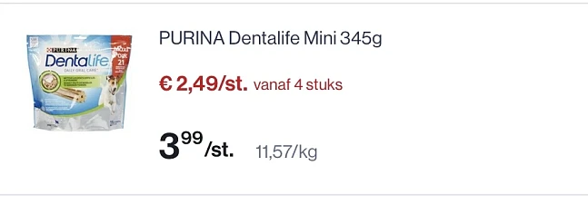 Dentalife mini goedkoper