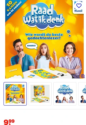 €9,99 ❓ Raad Wat Ik Denk spel